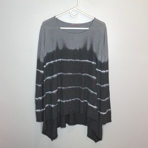 Fresh Produce Tie Dye Hi/Low Hem Sweater,‎ MD/LG